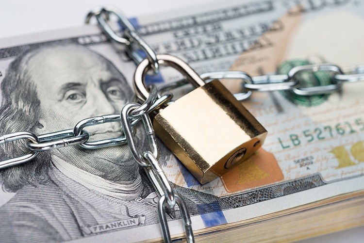 Image of Cash with Padlock