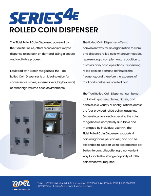 Series 4e Rolled Coin Dispenser