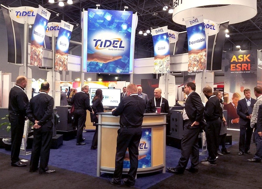 Tidel Trade Show Booth with People